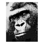 Portrait of Gorilla Poster Print