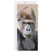 Portrait of Gorilla Personalized Rack Card
