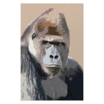 Portrait of Gorilla Custom Stationery