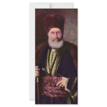 Portrait Of Großbanu Nasturel Herescu By Grigoresc Rack Card