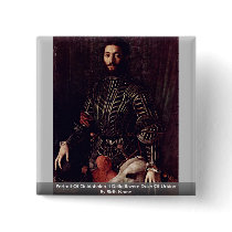 Portrait Of Guidobaldo Ii Della Rovere Pinback Button