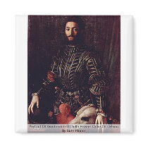 Portrait Of Guidobaldo Ii Della Rovere Fridge Magnet