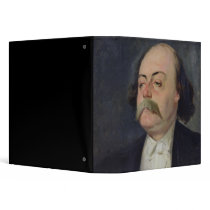 Portrait of Gustave Flaubert  1868-81 3 Ring Binder