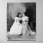 Portrait of Helen Keller and Anne Sullivan Posters