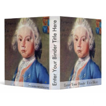 Portrait Of Hendrick Fabricius,  By Tako Hajo Jelg 3 Ring Binders