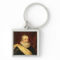 Portrait of Henri IV  King of France Key Chains