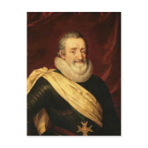 Portrait of Henri IV  King of France Post Card