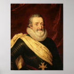 Portrait of Henri IV  King of France posters