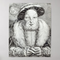 Portrait of Henry VIII, 1548 Print