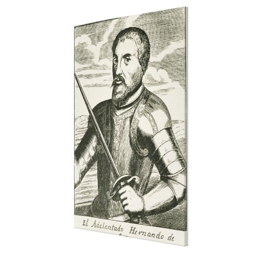 Portrait of Hernando de Soto Canvas Print | Zazzle