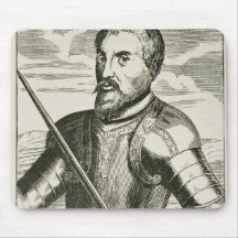 Portrait of Hernando de Soto Mouse Pads