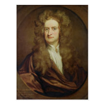 Portrait of Isaac Newton  1702 Post Cards