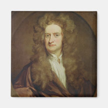 Portrait of Isaac Newton  1702 Refrigerator Magnet