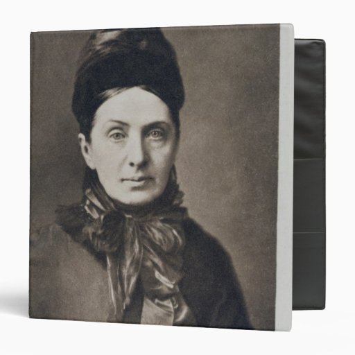 Portrait of Isabella Bird Bishop Vinyl Binder