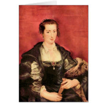 Portrait of Isabella Brant by Paul Rubens Card
