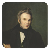 Portrait of Ivan Lazhechnikov, 1834 Square Stickers