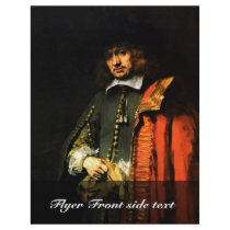 Portrait Of Jan Six By Rembrandt Harmensz. Van Full Color Flyer