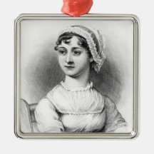 Portrait of Jane Austen Christmas Tree Ornament