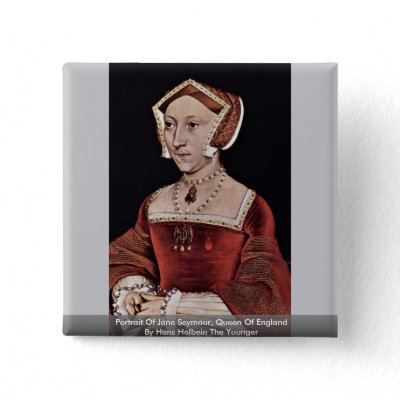 Portrait Of Jane Seymour Queen Of England Pinback Buttons by Artcollection