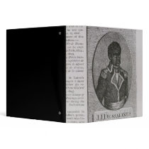 Portrait of Jean-Jacques Dessalines 3 Ring Binder