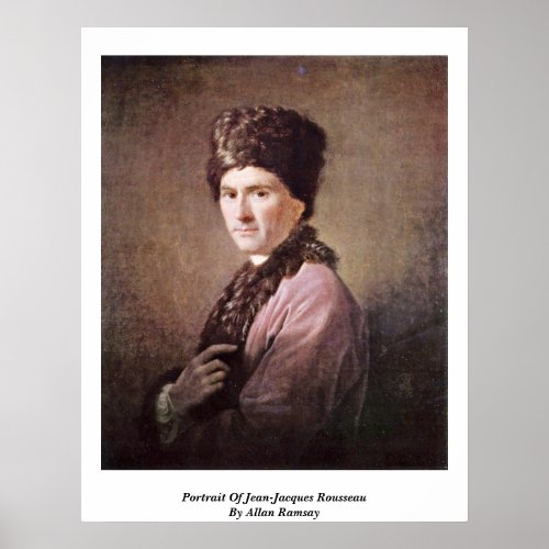 Portrait Of Jean-Jacques Rousseau By Allan Ramsay Posters