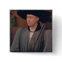 Portrait of Jean Lefevre de Saint-Remy Pinback Button