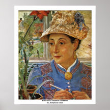 Portrait Of Jeanette Rubenson, By Josephson Ernst Posters