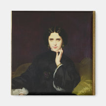 Portrait of Jeanne de Tourbay  1862 Magnets