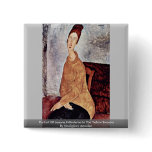 Portrait Of Jeanne Hébuterne In The Yellow Sweater Pinback Buttons