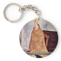 Portrait Of Jeanne Hébuterne In The Yellow Sweater Keychain