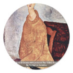 Portrait Of Jeanne Hébuterne In The Yellow Sweater Stickers