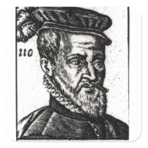 Portrait of Joachim du Bellay Sticker
