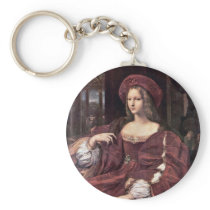 Portrait Of Joanna Of Aragon By Raffael Key Chains