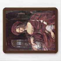 Portrait Of Joanna Of Aragon By Raffael Mousepads