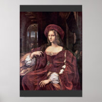 Portrait Of Joanna Of Aragon By Raffael Poster