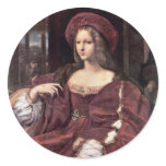 Portrait Of Joanna Of Aragon By Raffael stickers