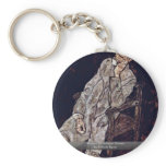 Portrait Of Johann Harms By Schiele Egon Key Chains