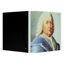 Portrait of Johann Sebastian Bach Vinyl Binders