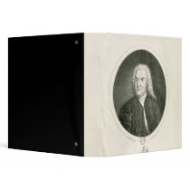 Portrait of Johann Sebastian Bach Vinyl Binders