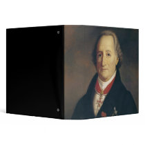 Portrait of Johann Wolfgang von Goethe 3 Ring Binders