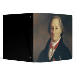 Portrait of Johann Wolfgang von Goethe 3 Ring Binders