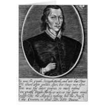 Portrait of John Donne Greeting Cards