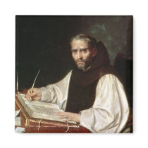 Portrait of Jose de Siguenza, prior and librarian Refrigerator Magnets