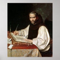 Portrait of Jose de Siguenza, prior and librarian Posters