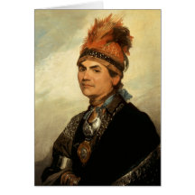 Portrait of Joseph Brant by Gilbert Stuart Cards