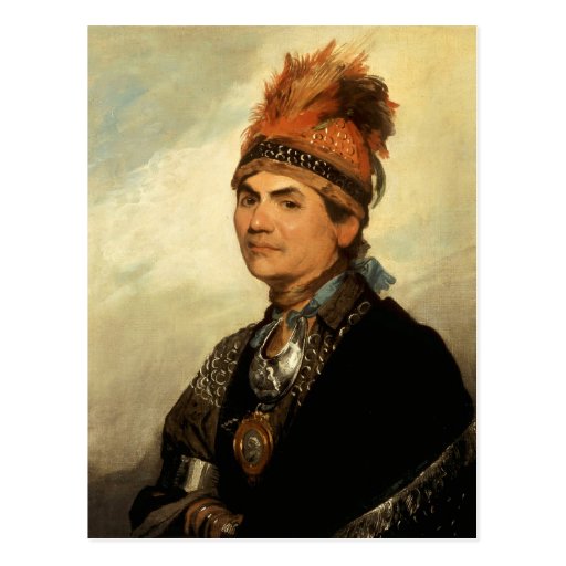 Portrait of Joseph Brant by Gilbert Stuart Postcards