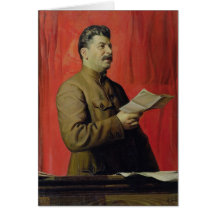 Portrait of Josif Stalin, 1933 Greeting Card