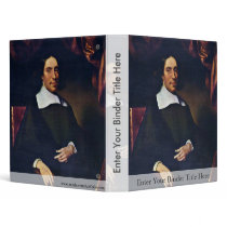 Portrait Of Justus Criex By Maes Nicolaes 3 Ring Binder