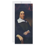 Portrait Of Justus Criex By Maes Nicolaes rack cards