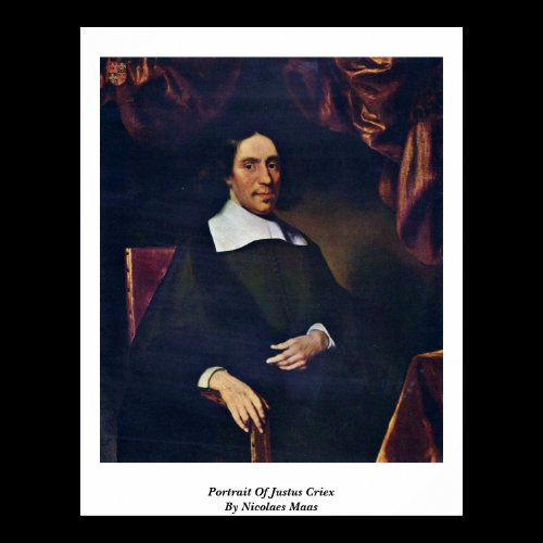 Portrait Of Justus Criex By Nicolaes Maas Poster